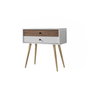 Hanah Home Vita 5204 Cómoda Blanco y Nogal